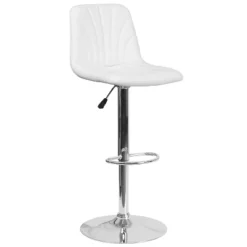 Flash Furniture Contemporary Vinyl Adjustable Height Barstool With Embellished Stitch Design And Chrome Base -Homcom Crosley Shop GUEST 26b029f0 0de7 4d70 9f1e bd82c2ab9d2e