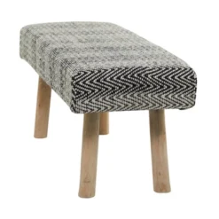 Bohemian Wood Cotton Upholstered Bench - Olivia & May -Homcom Crosley Shop GUEST 26c0e145 9cfd 4e27 b77d db058204fcd9