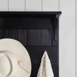 Waylon Rustic Farmhouse Solid Wood Tall Hall Tree - Saracina Home -Homcom Crosley Shop GUEST 2718a5c6 1436 4286 89ab b0cc11d7220a