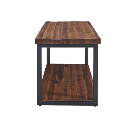 Claremont Rustic Wood Coat Hook And Bench Set Dark Brown - Alaterre Furniture 6 Claremont Rustic Wood Coat Hook And Bench Set Dark Brown - Alaterre Furniture - Image 4