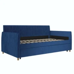 Twin Daphne Upholstered Daybed With Roll Out Trundle - Mr. Kate -Homcom Crosley Shop GUEST 2768f4b3 f453 4680 9924 93ed85d15162