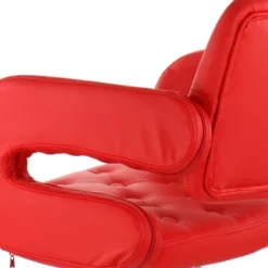 Elama Faux Leather Tufted Bar Stool In Black With Chrome Base And Adjustable Height -Homcom Crosley Shop GUEST 27b5619e ff2f 4973 97ca 37d24d9583f5