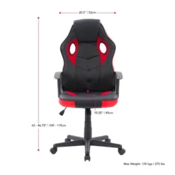 Mad Dog Gaming Chair Black And Red - CorLiving -Homcom Crosley Shop GUEST 28515f1c 1da9 4921 b277 7d9c852c397f