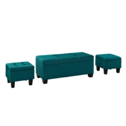 Everett Storage Ottoman Set - Picket House Furnishings -Homcom Crosley Shop GUEST 292c4b73 49d7 4dc8 abd4 1eaf641def96