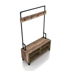 Lebarone Industrial 4 Shelf Hall Tree Reclaimed Barnwood - HOMES: Inside + Out -Homcom Crosley Shop GUEST 297cc2a9 62c0 4605 9a7f b37741437af2