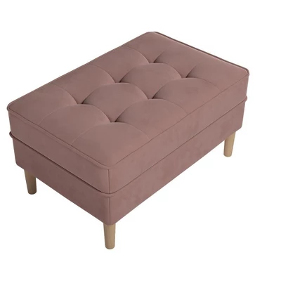 Inmod Matilde Velvet Ottoman 4 Inmod Matilde Velvet Ottoman - Image 2