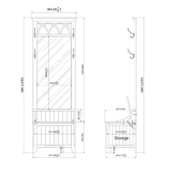 Alina Hall Tree Gray - Powell Company 21 Alina Hall Tree Gray - Powell Company -Homcom Crosley Shop GUEST 2ac8b881 ef43 40b8 bdd3 ea6a599f51b5