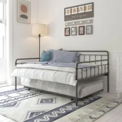 Waldorf Metal Daybed And Trundle - Room & Joy -Homcom Crosley Shop GUEST 2af89004 acea 49c8 82c1 fb9d7413e1f1