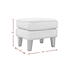 Kegan Ottoman Teal - Picket House Furnishings -Homcom Crosley Shop GUEST 2b352942 0686 4d13 a0b7 112ed339d36c