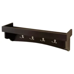 Shaker Cottage Coat Hooks With Tray - Alaterre Furniture -Homcom Crosley Shop GUEST 2bad4a23 3177 497b ac21 d1e8ca132457