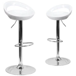 Emma And Oliver 2 Pack Contemporary Plastic Adjustable Height Barstool With Rounded Cutout Back And Chrome Base 38 Emma And Oliver 2 Pack Contemporary Plastic Adjustable Height Barstool With Rounded Cutout Back And Chrome Base -Homcom Crosley Shop GUEST 2c1d38d3 586e 4479 aa73 a93cc5920819