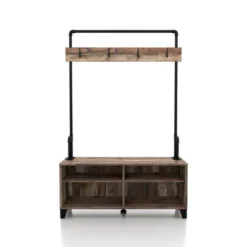 Lebarone Industrial 4 Shelf Hall Tree Reclaimed Barnwood - HOMES: Inside + Out -Homcom Crosley Shop GUEST 2c2c8095 a338 45b7 beef 79aca4ec0ed3