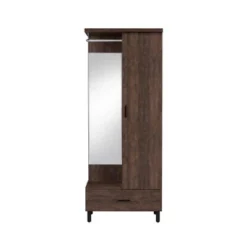 Tsula Hall Tree Rustic Walnut - Acme Furniture