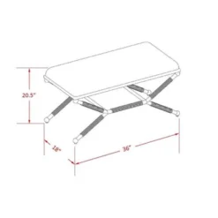 Pascoe Campaign Bench - Linon 15 Pascoe Campaign Bench - Linon -Homcom Crosley Shop GUEST 2cfbcd35 a073 4359 9df4 1f7aa11d8a7e