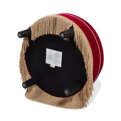 Jennifer Taylor Home Yolanda 24" Upholstered Round Accent Ottoman -Homcom Crosley Shop GUEST 2d6c37c2 71ce 4052 bc39 1b58ed6f430e