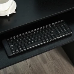 HOMCOM Computer Desk With Sliding Keyboard & Storage Shelves, Cabinet And Drawer, Home Office Gaming Table Workstation, Black Wood Grain -Homcom Crosley Shop GUEST 2ddeffb6 30d9 48cb 80e5 fbf91ee97435