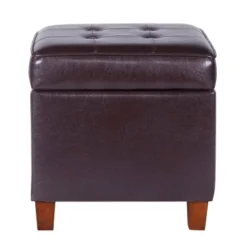 Square Tufted Faux Leather Storage Ottoman - HomePop 24 Square Tufted Faux Leather Storage Ottoman - HomePop -Homcom Crosley Shop GUEST 2e0937ac 1bba 44e2 bcfb 2c6047c26bf1