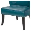 Hilton Concave Back Armless Chair - Peacock Blue -Homcom Crosley Shop GUEST 2eec924e 19f2 40dc 94f7 88ffa3ab975b
