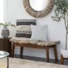 Contemporary Mahogany Bench Brown - Olivia & May