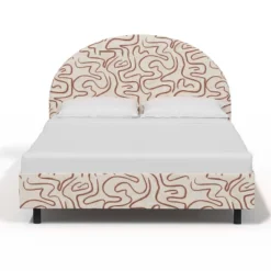 Vivian Upholstered Platform Bed - Skyline Furniture