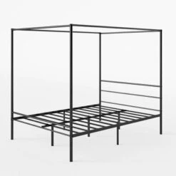 Seguro Canopy Metal Platform Bed Frame Black - Zinus -Homcom Crosley Shop GUEST 30345262 50b4 4313 aa63 ede66655c8ee