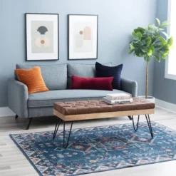 Barron Bench - Powell Company -Homcom Crosley Shop GUEST 303dca3c 26eb 402f 93c3 ff96eb117471