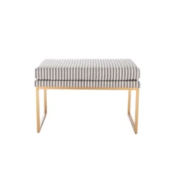 30.5" Decorative Pillowtop Ottoman - WOVENBYRD -Homcom Crosley Shop GUEST 30bd4ef8 288f 4d08 ac6f a3510e5790a5