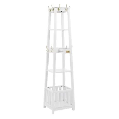 Peggy Pyramid Hall Tree White - Linon