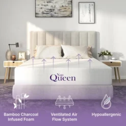 NapQueen 6" Twin, Bamboo Charcoal Memory Foam Mattress 15 NapQueen 6" Twin, Bamboo Charcoal Memory Foam Mattress -Homcom Crosley Shop GUEST 32bd0e42 7d6d 493b afc4 0130e4802454 3