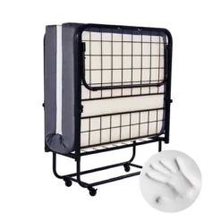 Hayward Heyward Folding Bed With Mattress For Adults, 5" Guest Bed Foldable -Homcom Crosley Shop GUEST 33116600 481d 453c b3e4 9f10217bac17