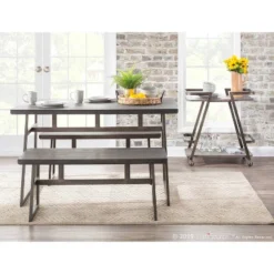 Geo Industrial Bench Antique Espresso Brown - Lumisource 18 Geo Industrial Bench Antique Espresso Brown - Lumisource -Homcom Crosley Shop GUEST 3402455c cad8 4290 abb8 15bd81511f7a