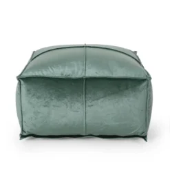 Nakisha Modern Glam Velvet Square Bean Bag Ottoman - Christopher Knight Home -Homcom Crosley Shop GUEST 3412d6f8 334b 410c b556 a729cfdb8409