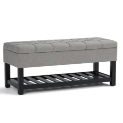 44" Wyatt Storage Ottoman Bench - WyndenHall -Homcom Crosley Shop GUEST 34200143 52e3 45ad 874f 45d78f22ee68
