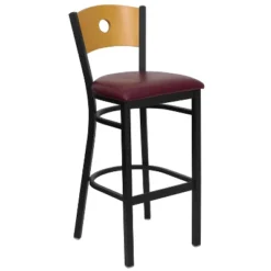 Flash Furniture Wood Circle Back Black Metal Restaurant Barstool -Homcom Crosley Shop GUEST 3446e447 279c 45bb b632 85e50eafb2c4