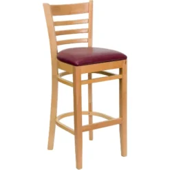 Emma And Oliver Ladder Back Wooden Restaurant Dining Barstool -Homcom Crosley Shop GUEST 35187be9 8905 4c5c b436 6f6198ccc9e5