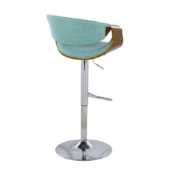 Set Of 2 Curvo Upholstered Barstools Teal/Walnut - Lumisource 10 Set Of 2 Curvo Upholstered Barstools Teal/Walnut - Lumisource -Homcom Crosley Shop GUEST 361f6e11 3e73 49eb b20d 413b9ecf3fc8