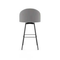 Nelly Swivel Barstool Light Gray/Black - Amisco -Homcom Crosley Shop GUEST 36872cff 5012 4154 95d9 e290abb89d23