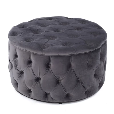 Zelfa New Velvet Ottoman - Christopher Knight Home 10 Zelfa New Velvet Ottoman - Christopher Knight Home - Image 8