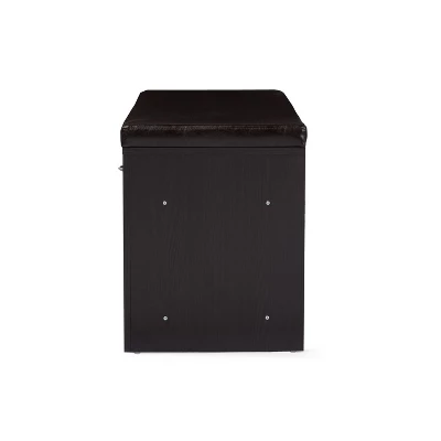Espresso Finished Entryway Bench Dark Brown - Baxton Studio 3 Espresso Finished Entryway Bench Dark Brown - Baxton Studio