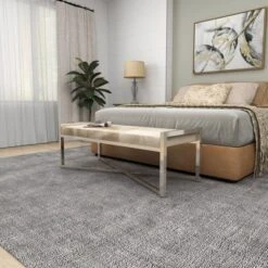 Contemporary Stainless Steel Rectangular Cowhide Bench - Olivia & May -Homcom Crosley Shop GUEST 3838abdf fdf3 40f1 8e7f bedd7ef7326d