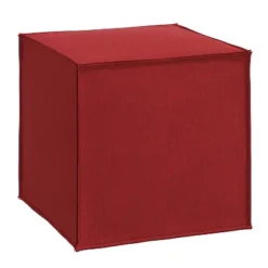 Custom Upholstered Square Ottoman With French Seams - Skyline Furniture