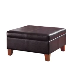 Luxury Large Square Storage Ottoman - HomePop -Homcom Crosley Shop GUEST 39364ded 8c68 4c18 b078 680bb9424af4