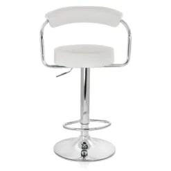 Elama 2 Piece Faux Leather Retro Adjustable Bar Stool With Chrome Handles And Base -Homcom Crosley Shop GUEST 3a2124aa 38e1 4e86 bc65 fc93d61c1c26