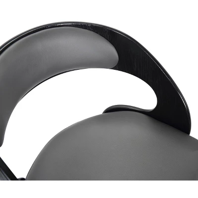 30" Shelly Contemporary Barstool Black/Gray - Armen Living 7 30" Shelly Contemporary Barstool Black/Gray - Armen Living - Image 5