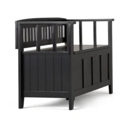 Normandy Solid Wood Entryway Storage Bench - Wyndenhall -Homcom Crosley Shop GUEST 3ac0dcdf 41c9 4bfd 9810 9d8ce3cde467