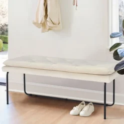 Nano 48" Upholstered Double Padded Cushion Bench - The Pop Maison -Homcom Crosley Shop GUEST 3ae5c8d0 af90 4c7a 8806 b269ee4fd333