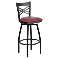Flash Furniture Black ''X'' Back Swivel Metal Barstool -Homcom Crosley Shop GUEST 3c2fd46d b349 4059 b1fa 9947aa90c804