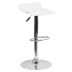 Flash Furniture Contemporary Vinyl Adjustable Height Barstool With Solid Wave Seat And Chrome Base -Homcom Crosley Shop GUEST 3e2121c0 ecff 4ba3 90ec ab242e7f90fd