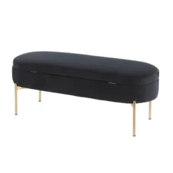 48" Chloe Contemporary Upholstered Storage Bench - LumiSource -Homcom Crosley Shop GUEST 3ea04f77 d7f8 4317 9526 9a48906a0cc9