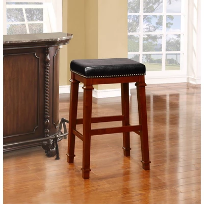 Kennedy Backless Barstool Wood - Linon 4 Kennedy Backless Barstool Wood - Linon - Image 2